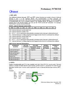 浏览型号W78E51B-40的Datasheet PDF文件第5页