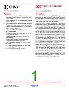 浏览型号XC17V08VQ44C的Datasheet PDF文件第1页