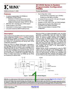 浏览型号XC18V01PC20C的Datasheet PDF文件第1页
