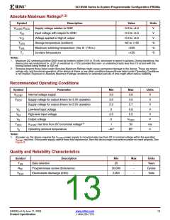 浏览型号XC18V01PC20C的Datasheet PDF文件第13页