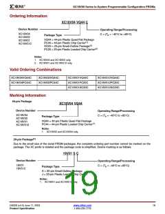 浏览型号XC18V01PC20C的Datasheet PDF文件第19页