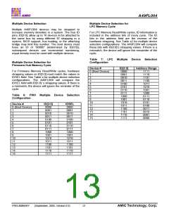 浏览型号A49FL004TX-33CF的Datasheet PDF文件第13页