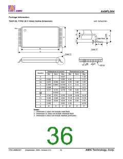 浏览型号A49FL004TX-33CF的Datasheet PDF文件第36页