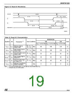 浏览型号M59PW1282-120M1T的Datasheet PDF文件第19页