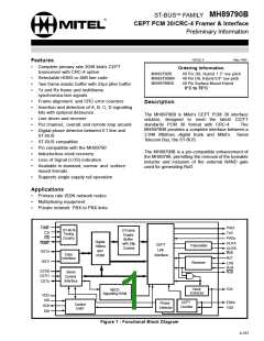 浏览型号MH89790BS的Datasheet PDF文件第1页