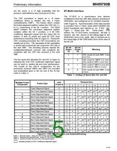 浏览型号MH89790BS的Datasheet PDF文件第5页
