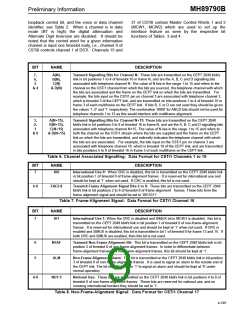 浏览型号MH89790BS的Datasheet PDF文件第9页