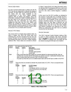 浏览型号MT9092的Datasheet PDF文件第13页