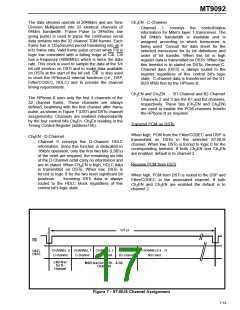 浏览型号MT9092的Datasheet PDF文件第17页