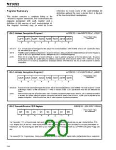 浏览型号MT9092的Datasheet PDF文件第20页