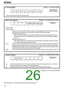 浏览型号MT9092的Datasheet PDF文件第26页