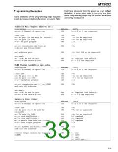 浏览型号MT9092的Datasheet PDF文件第33页