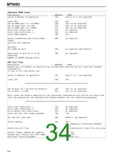 浏览型号MT9092的Datasheet PDF文件第34页
