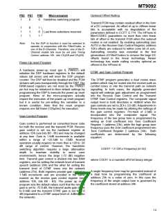 浏览型号MT9092的Datasheet PDF文件第7页