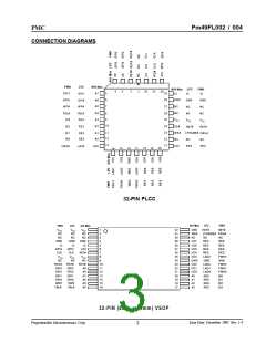 浏览型号PM49FL002T-33JC的Datasheet PDF文件第3页