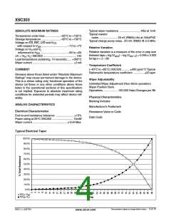 浏览型号X9C303PI的Datasheet PDF文件第4页