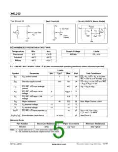 浏览型号X9C303PI的Datasheet PDF文件第5页