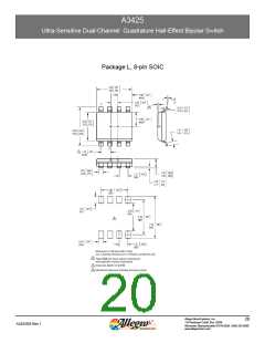 浏览型号A3425EL-T的Datasheet PDF文件第20页