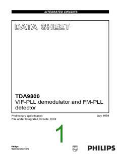 浏览型号TDA9800T的Datasheet PDF文件第1页