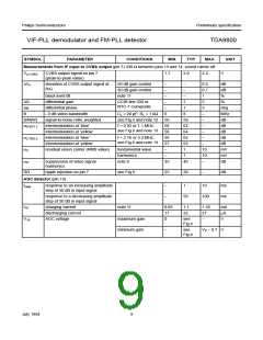 浏览型号TDA9800T的Datasheet PDF文件第9页