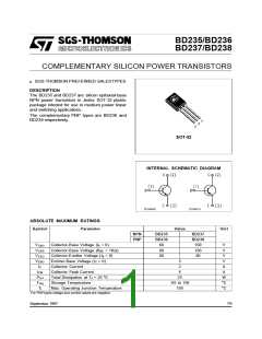 浏览型号BD236的Datasheet PDF文件第1页
