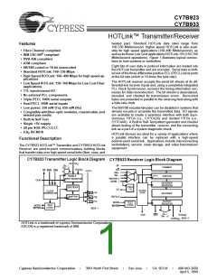 浏览型号CY7B933-JC的Datasheet PDF文件第1页