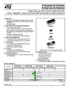 浏览型号ST6210BB6/OTP的Datasheet PDF文件第1页