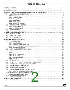 浏览型号ST6210BB6/OTP的Datasheet PDF文件第2页