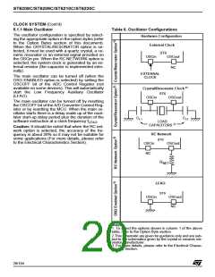 浏览型号ST6210BB6/OTP的Datasheet PDF文件第20页