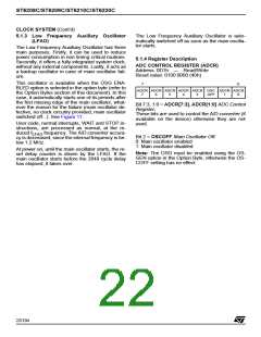 浏览型号ST6210BB6/OTP的Datasheet PDF文件第22页