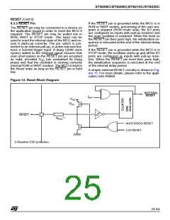 浏览型号ST6210BB6/OTP的Datasheet PDF文件第25页