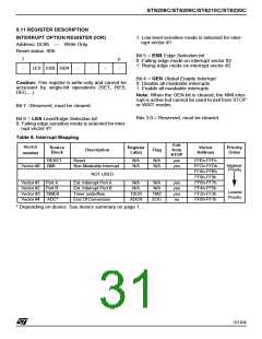 浏览型号ST6210BB6/OTP的Datasheet PDF文件第31页