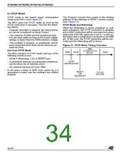 浏览型号ST6210BB6/OTP的Datasheet PDF文件第34页
