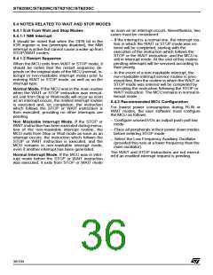 浏览型号ST6210BB6/OTP的Datasheet PDF文件第36页