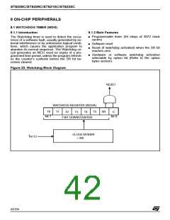 浏览型号ST6210BB6/OTP的Datasheet PDF文件第42页