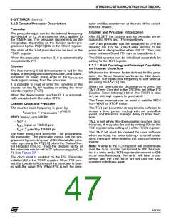 浏览型号ST6210BB6/OTP的Datasheet PDF文件第47页