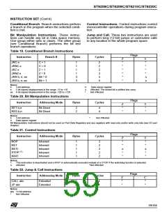 浏览型号ST6210BB6/OTP的Datasheet PDF文件第59页