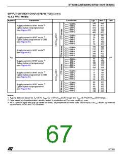浏览型号ST6210BB6/OTP的Datasheet PDF文件第67页