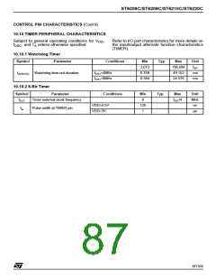 浏览型号ST6210BB6/OTP的Datasheet PDF文件第87页