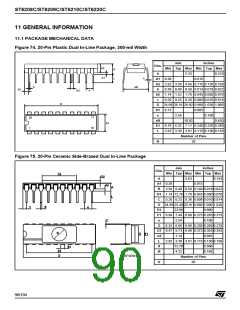 浏览型号ST6210BB6/OTP的Datasheet PDF文件第90页