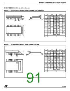 浏览型号ST6210BB6/OTP的Datasheet PDF文件第91页