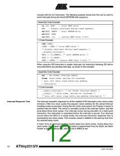 浏览型号ATTINY2313-20SUR的Datasheet PDF文件第12页