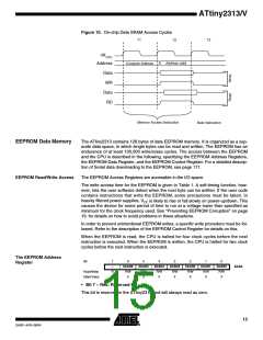 浏览型号ATTINY2313-20SUR的Datasheet PDF文件第15页