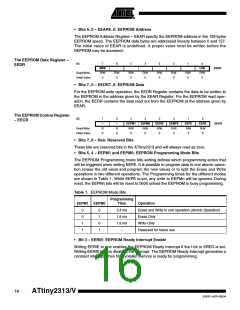 浏览型号ATTINY2313-20SUR的Datasheet PDF文件第16页