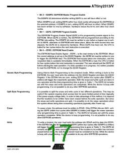 浏览型号ATTINY2313-20SUR的Datasheet PDF文件第17页