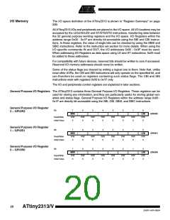 浏览型号ATTINY2313-20SUR的Datasheet PDF文件第20页