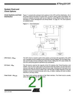 浏览型号ATTINY2313-20SUR的Datasheet PDF文件第21页