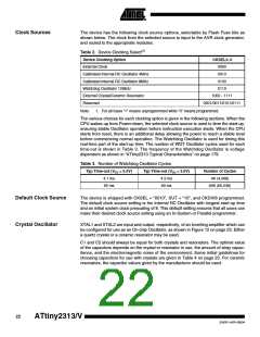 浏览型号ATTINY2313-20SUR的Datasheet PDF文件第22页
