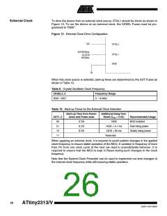 浏览型号ATTINY2313-20SUR的Datasheet PDF文件第26页