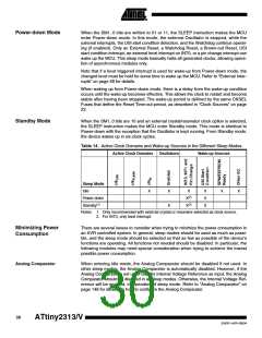 浏览型号ATTINY2313-20SUR的Datasheet PDF文件第30页